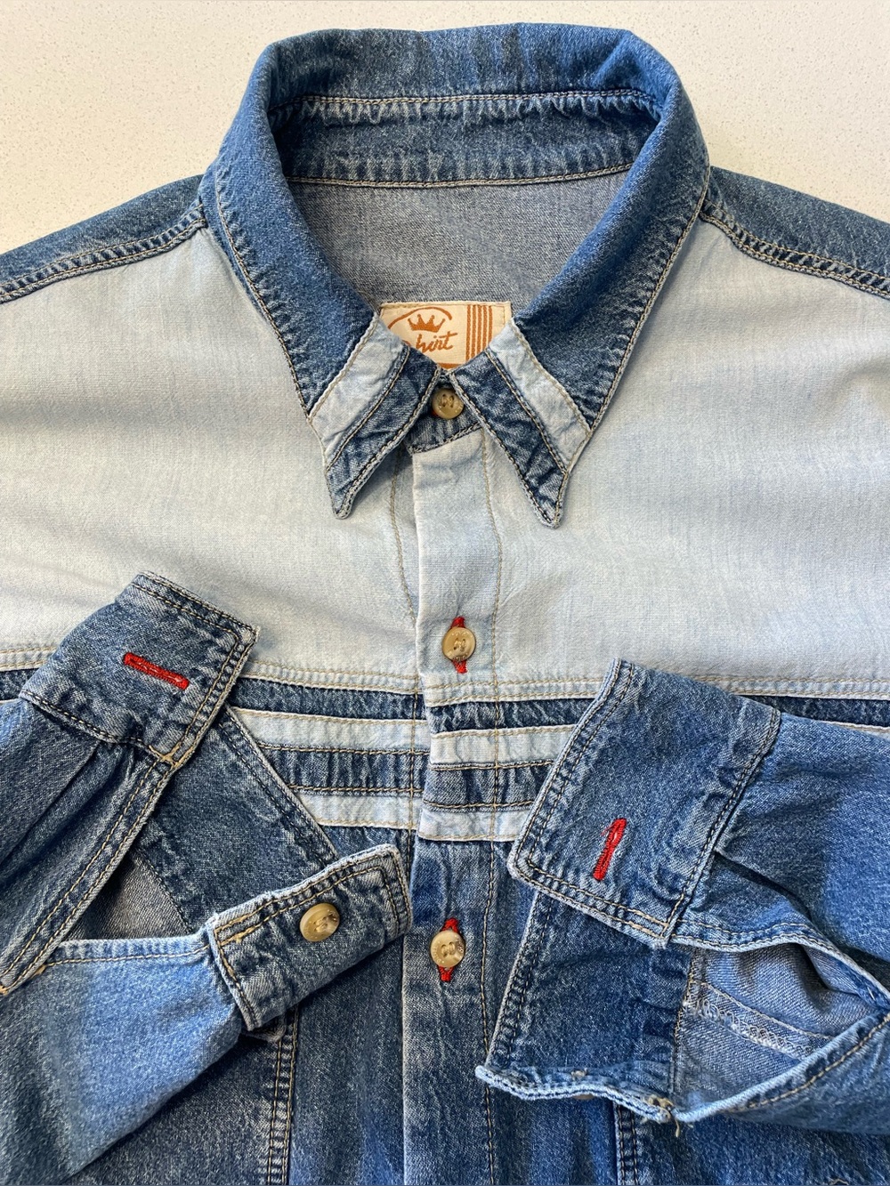 Diesel - all cotton denim shirt Size Large